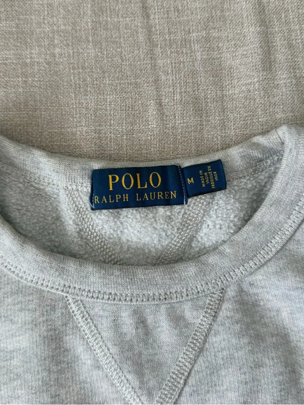 Polo Ralph Lauren Gray Crewneck Sweatshirt Spellout 1967 Logo